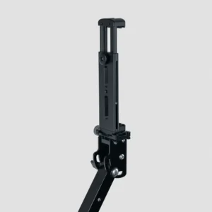 Tablet mount on the top of an OrcaVue 360 photo booth arm, without a tablet